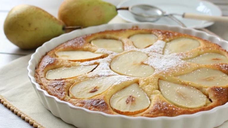Clafoutis aux Poires Fondant et Parfumé - recette française