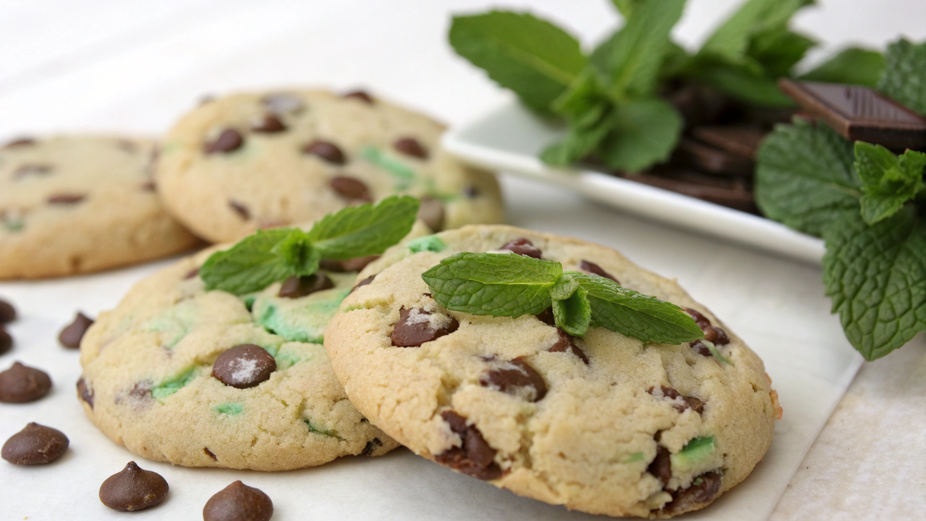 Cookies Menthe et Pépites de Chocolat - instructions de préparation