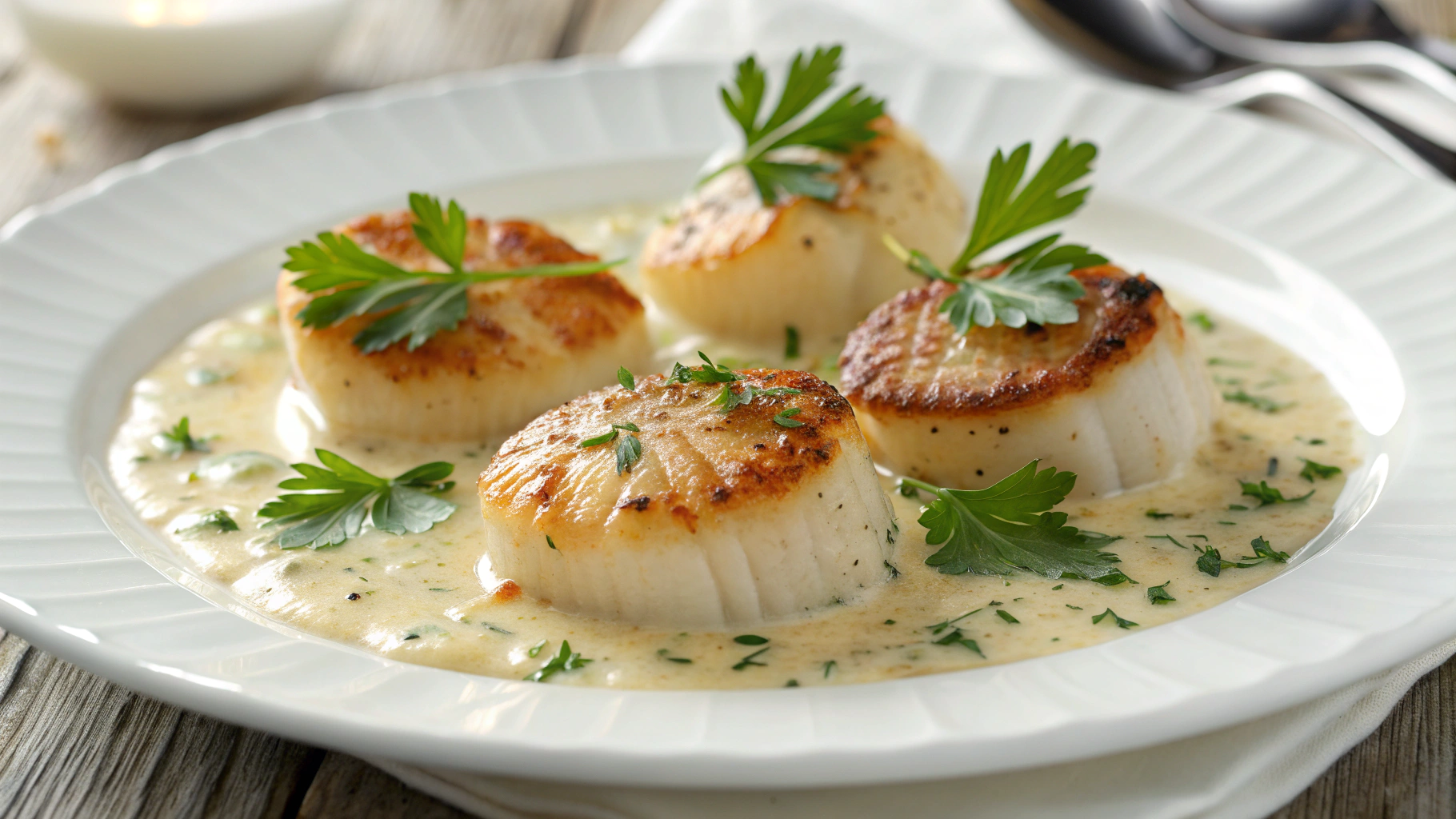 Coquilles Saint-Jacques à la Sauce Crémée - recette française