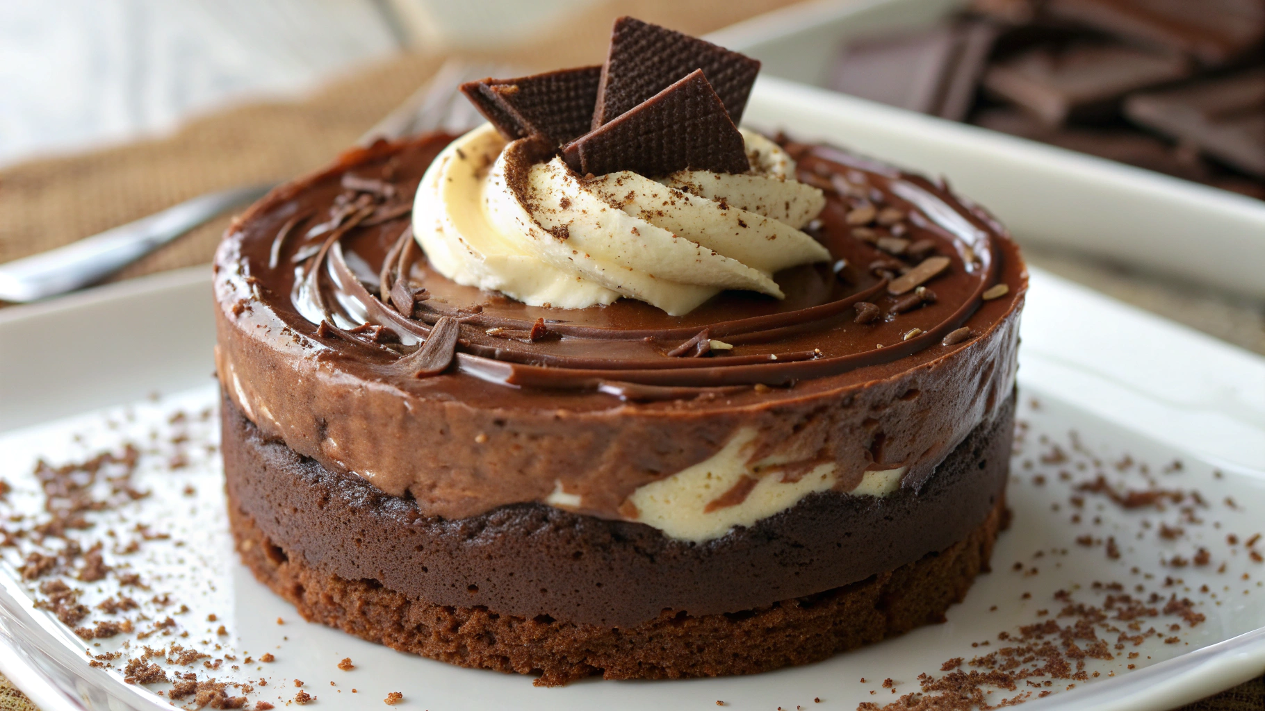 Dessert au Chocolat & Crème Onctueuse - instructions de préparation