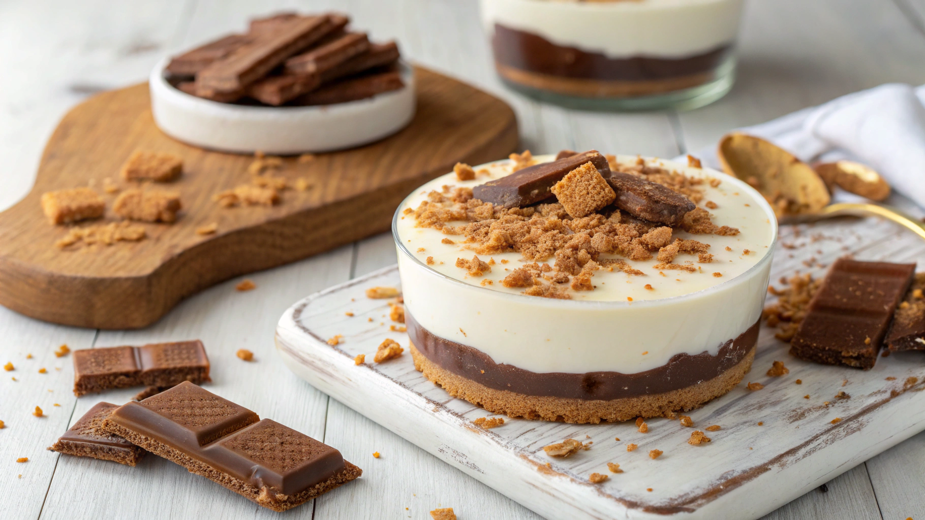 Dessert Gourmand Chocolat Blanc & Spéculoos Croquant - recette française