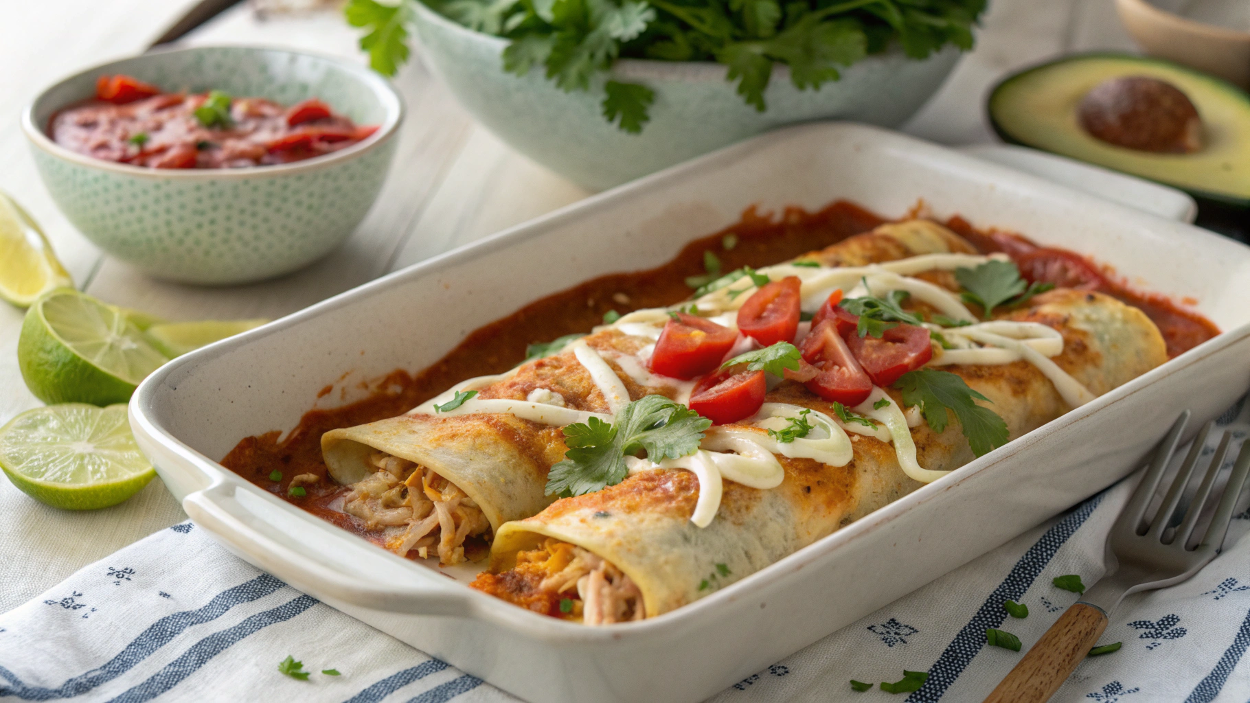 Enchiladas au Poulet Maison - recette française