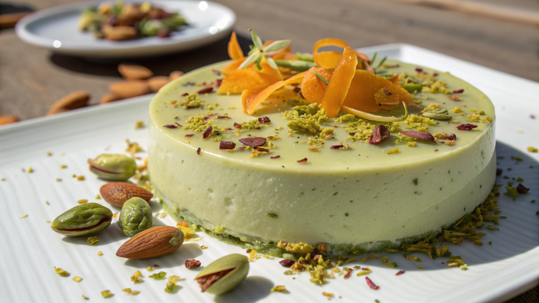 Fondant Pistache & Fleur d’Oranger - recette française