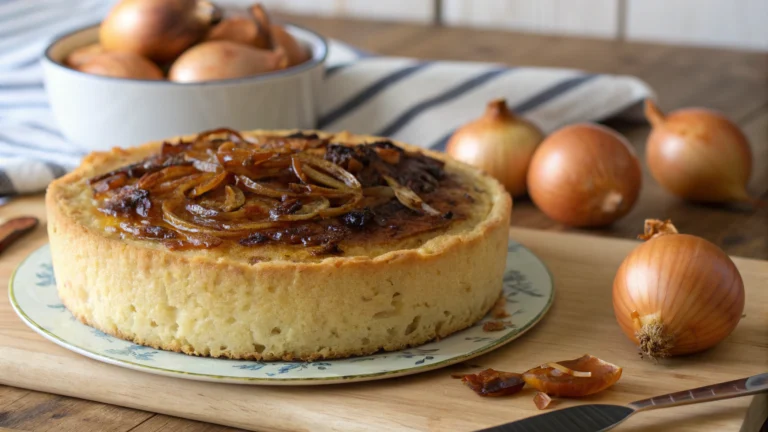 Gâteau aux Oignons Moelleux - recette française