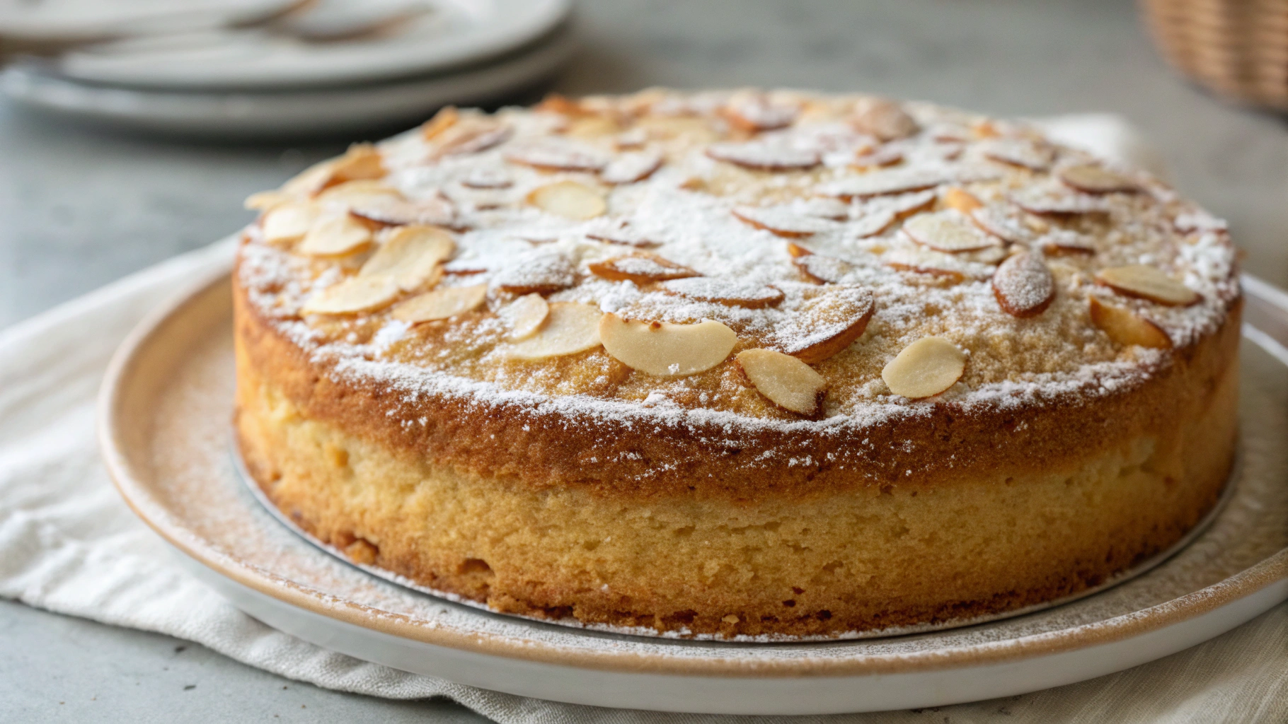 Gâteau de Reims Moelleux aux Amandes - recette française