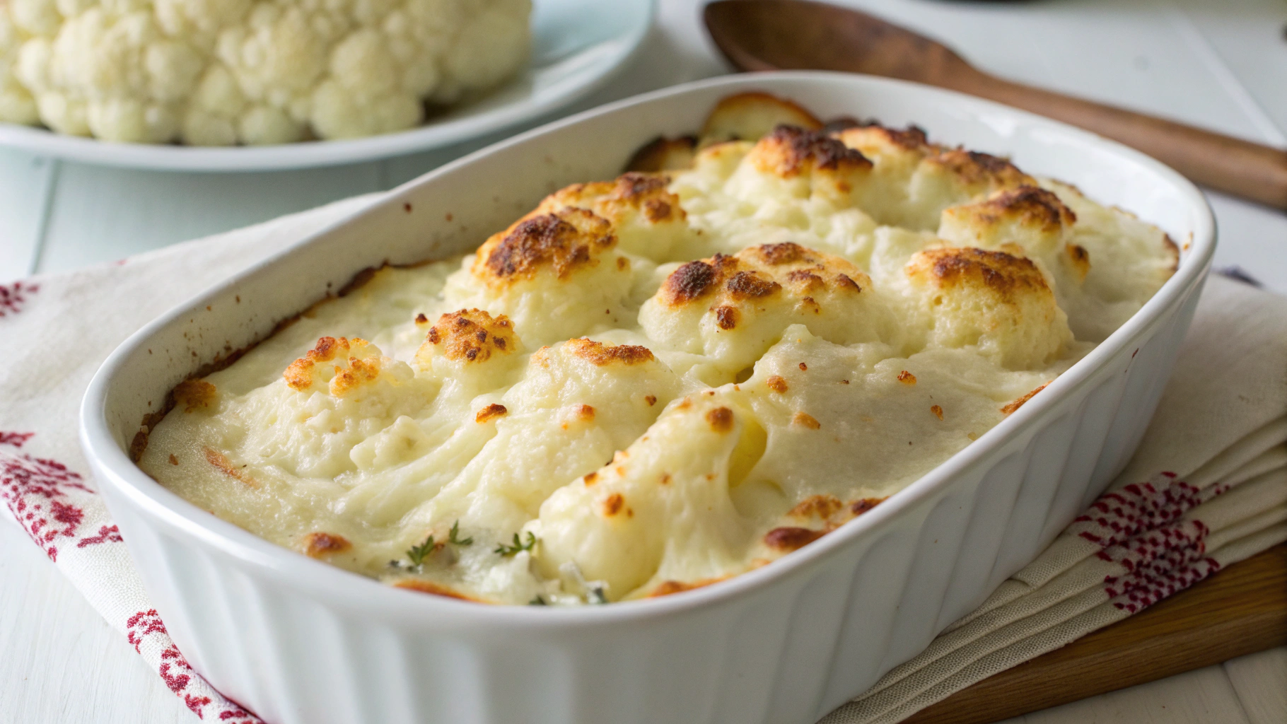 Gratin de chou-fleur à la béchamel - instructions de préparation
