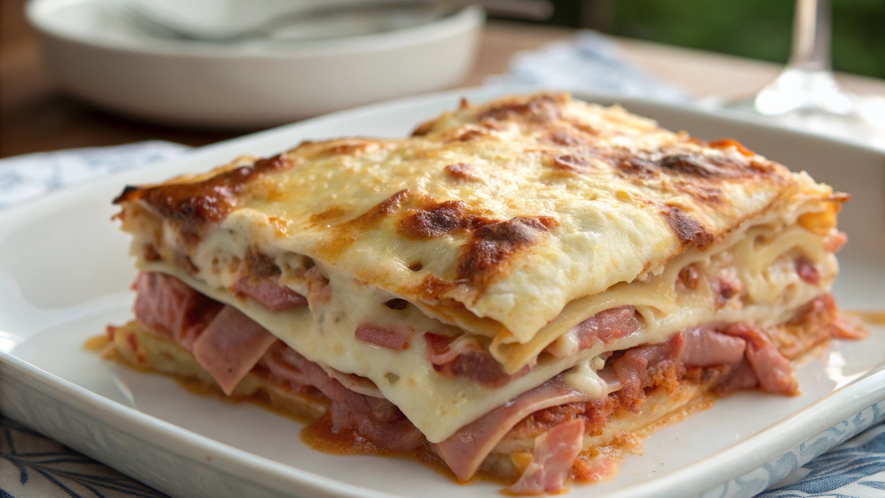 Lasagne jambon fromage gourmand - recette française