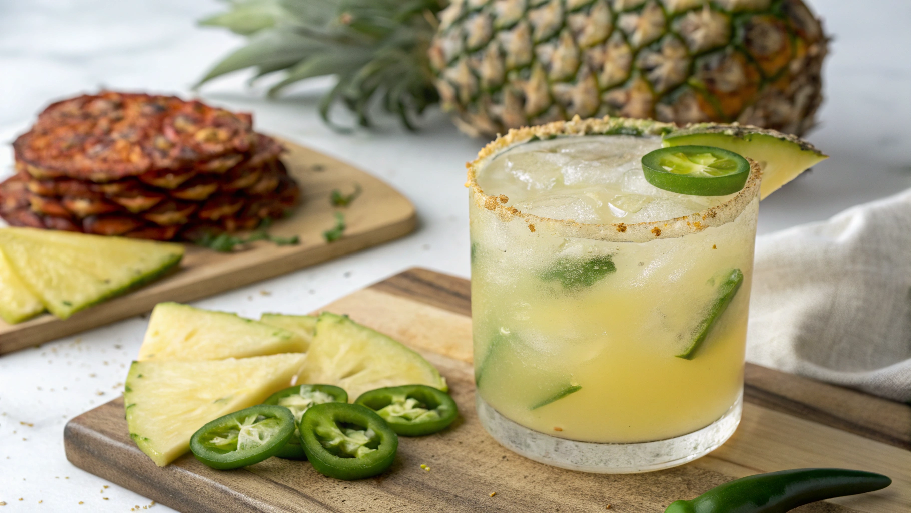 Mocktail De Noël Ananas Jalapeño - recette française