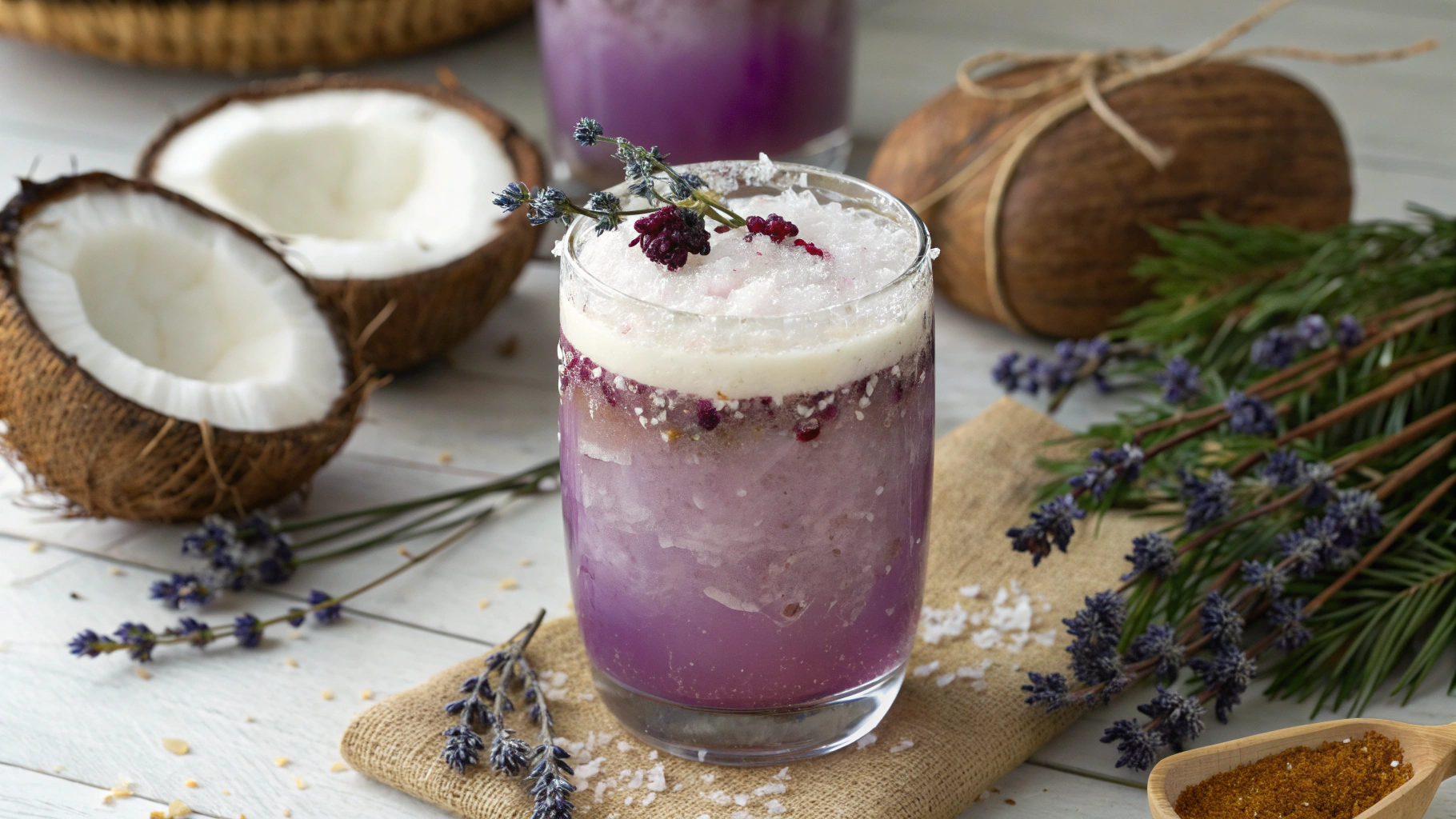 Mocktail De Noël Sans Alcool : Noix De Coco Et Lavande - recette française