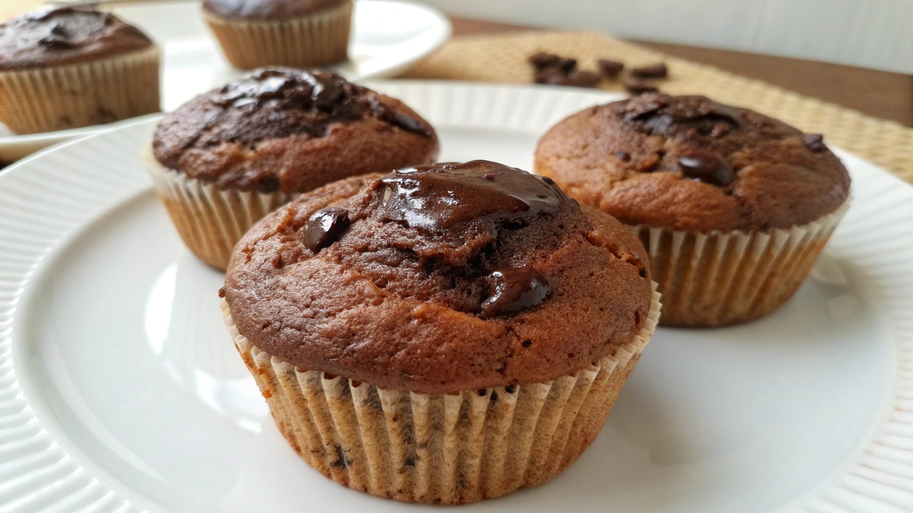 Muffins Moelleux au Chocolat - instructions de préparation