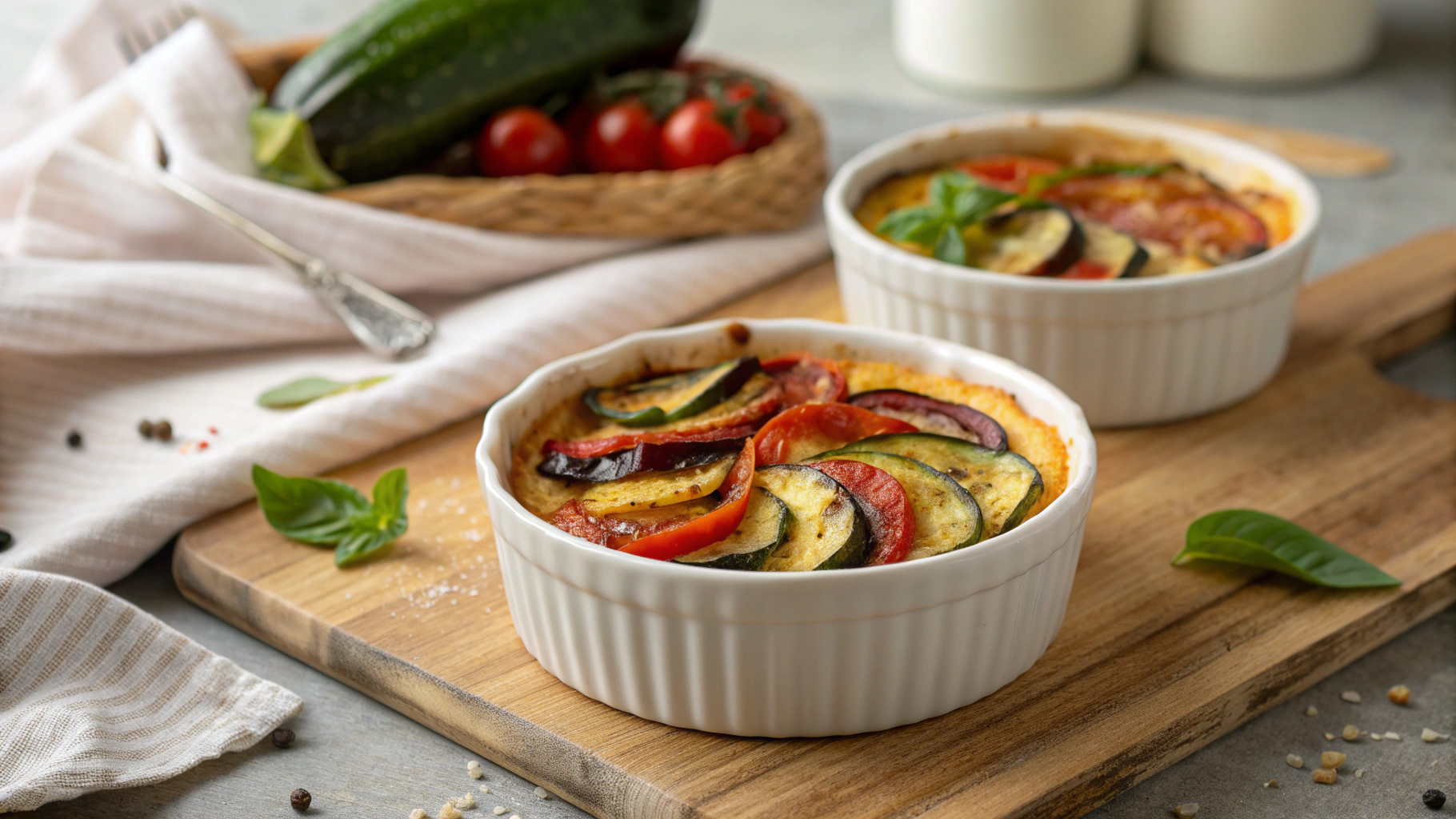 Petits Flans de Ratatouille Niçois - recette française