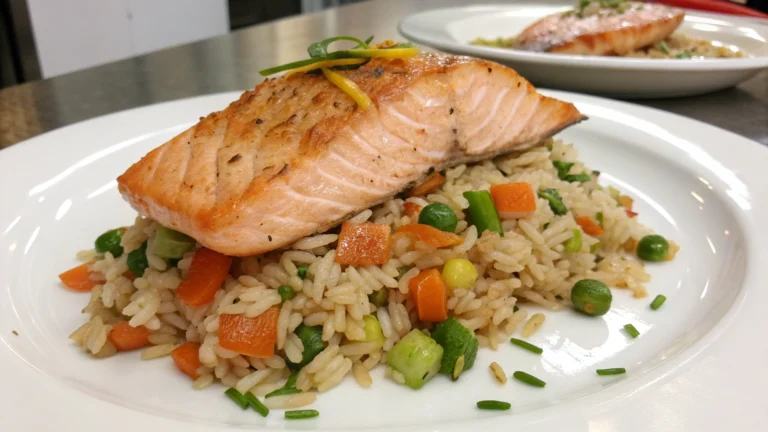 Riz Sauté au Saumon - recette française