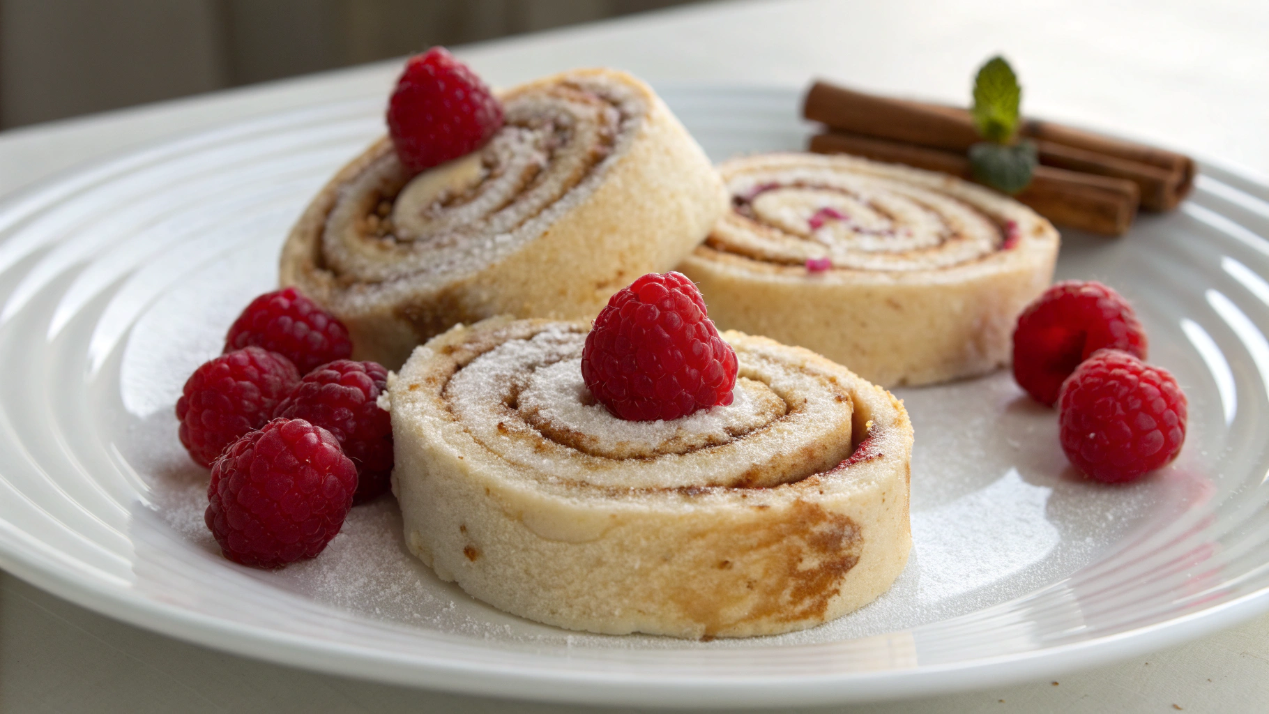 Roulés à la Cannelle et Framboise - recette française