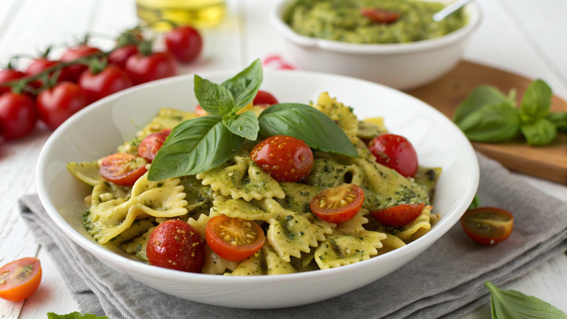 Salade De Pâtes Au Pesto - recette française