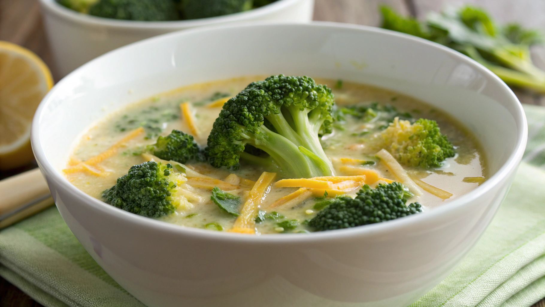 Soupe au Brocoli et Fromage - recette française
