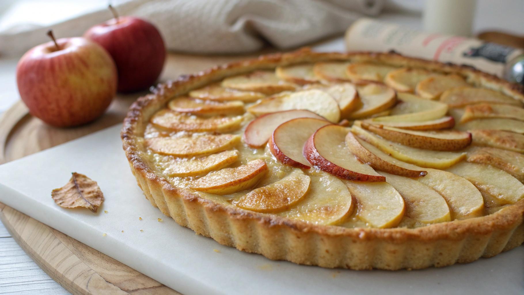 Tarte aux Pommes Façon Alsacienne - recette française