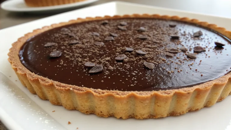 Tarte Gourmande au Chocolat Noir - recette française