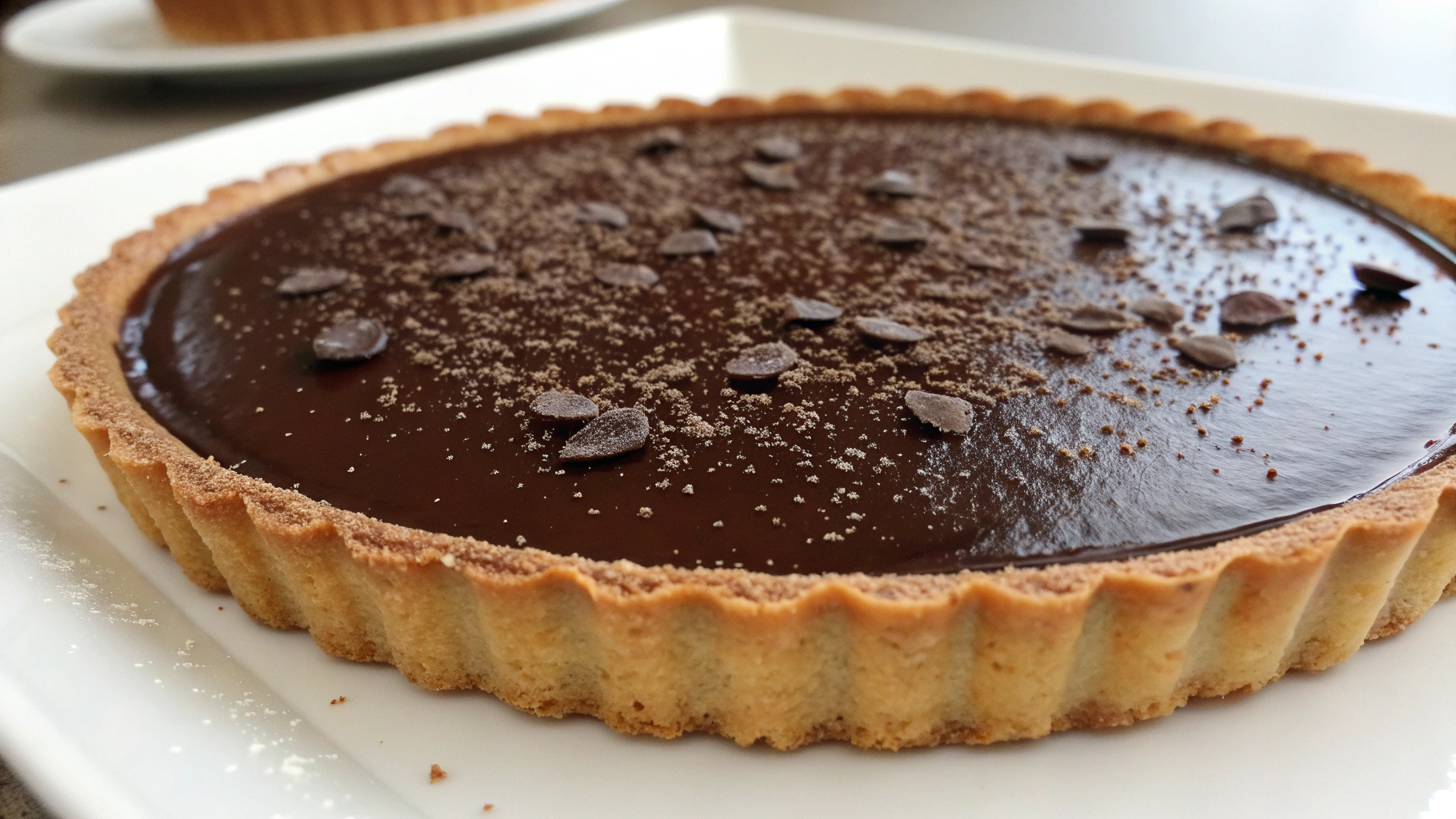 Tarte Gourmande au Chocolat Noir - recette française