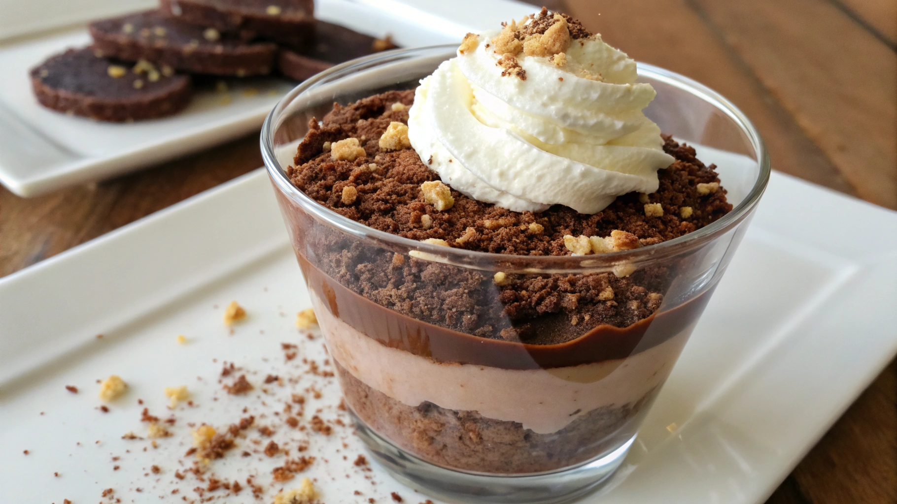 Verrine Chocolat Croquant et Chantilly - recette française