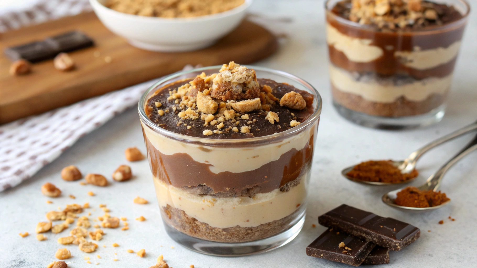 Verrine Façon Snickers - recette française