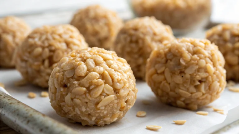 Boules de Beurre de Cacahuète avec Rice Krispies - recette française