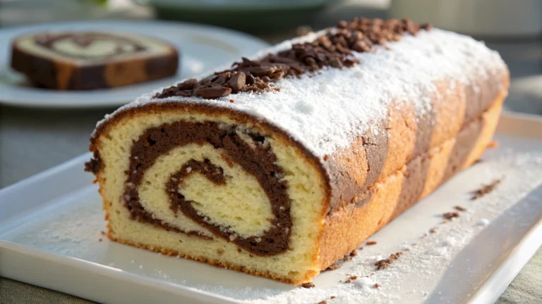 Cake Léger Marbré Choco-Vanille - recette française