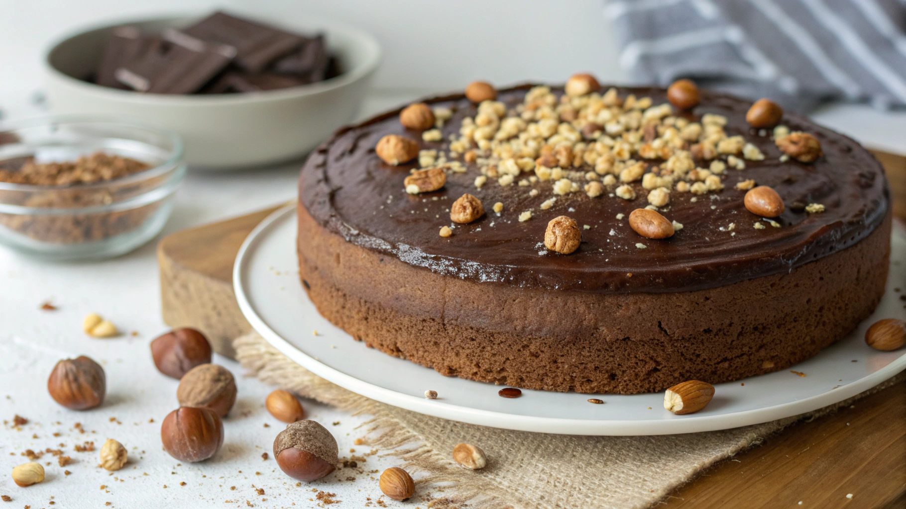 Cake Moelleux au Chocolat & Noisettes - recette française