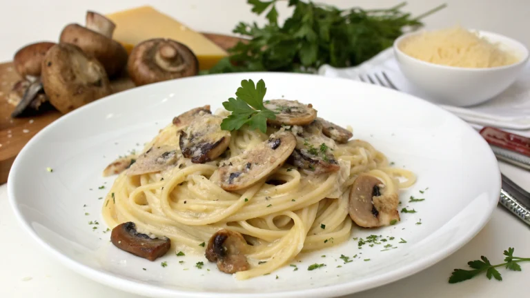 Carbonara Crémeuse aux Champignons - recette française