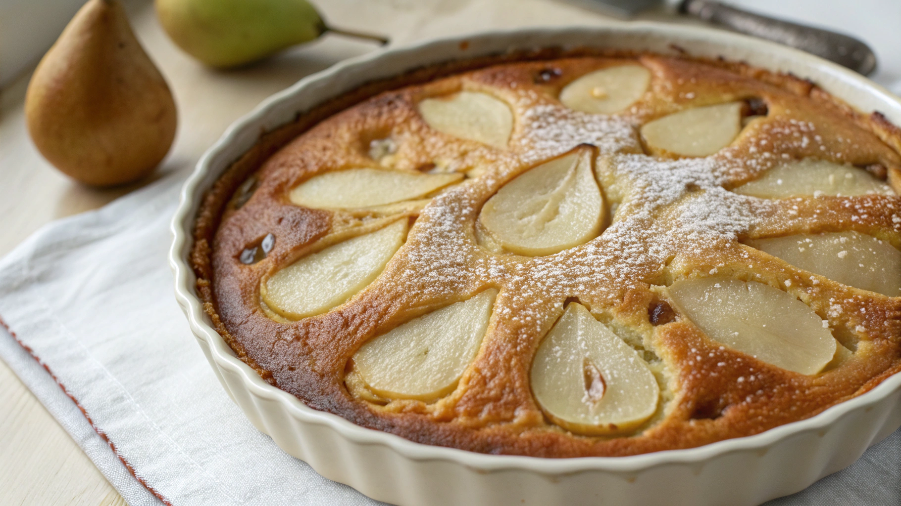 Clafoutis Moelleux aux Poires - recette française