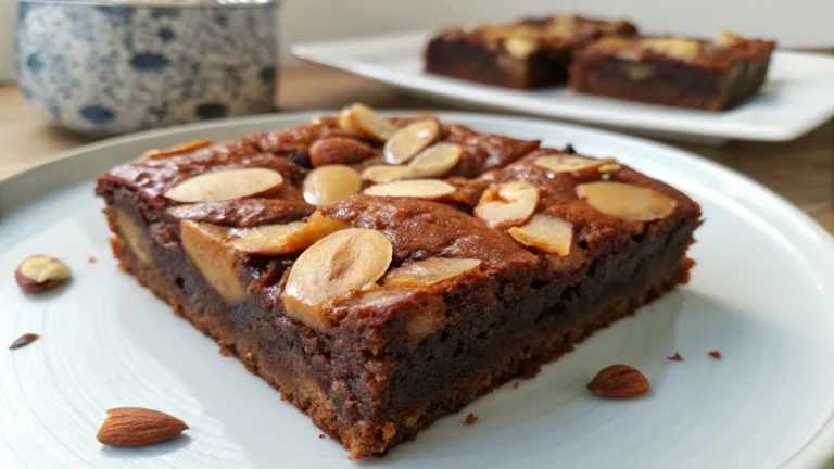 Frangipane façon brownies aux amandes et rhum - recette française