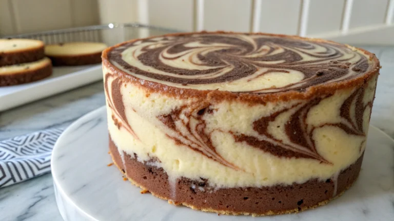 Gâteau Marbré Chocolat Vanille - recette française