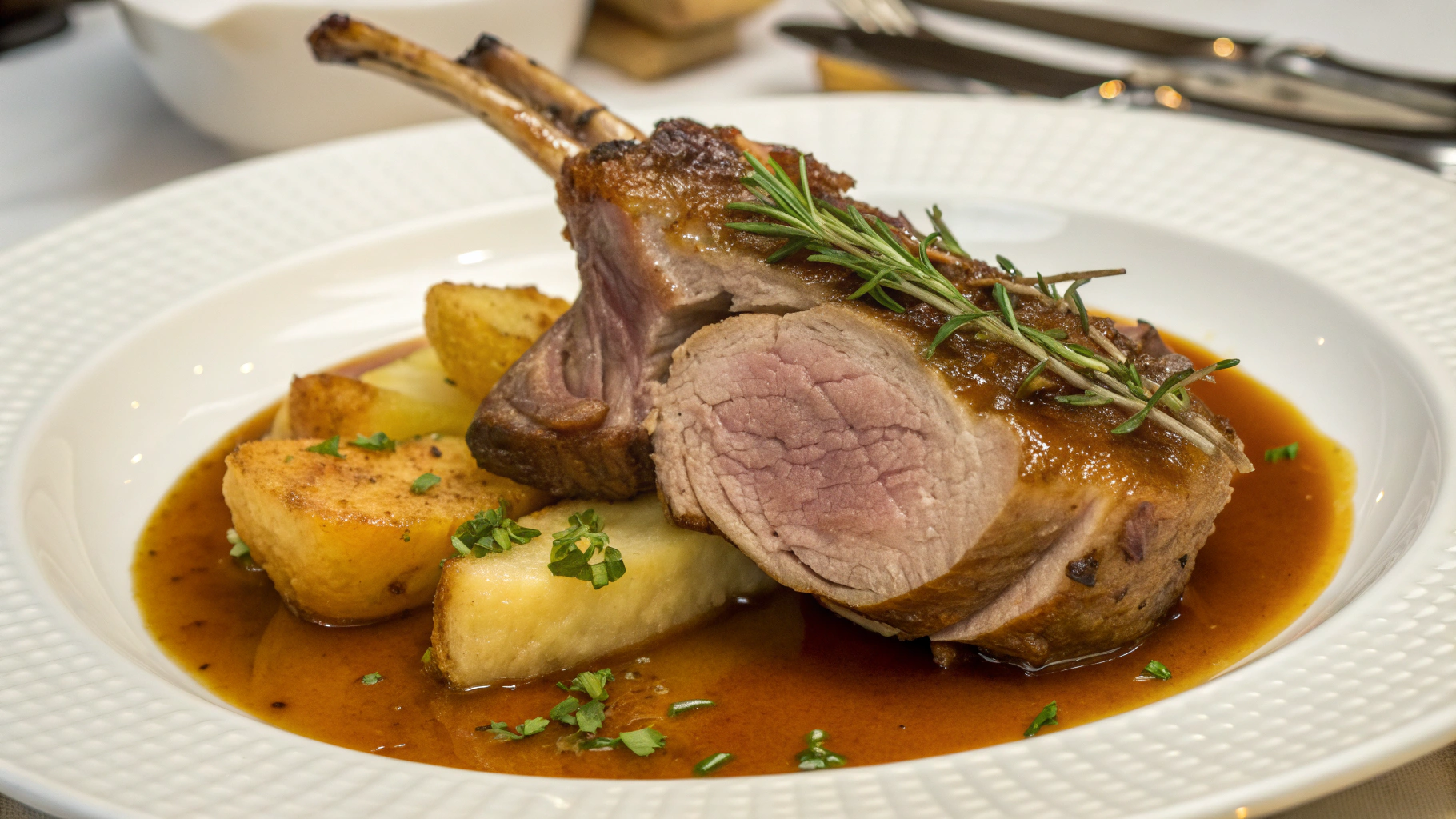 Gigot d’agneau de pré salé de Normandie - recette française
