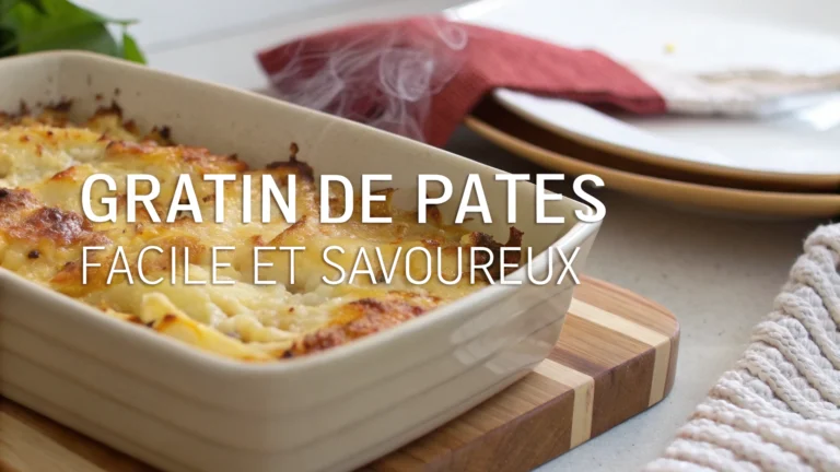 Gratin de Pâtes Facile et Savoureux - recette française