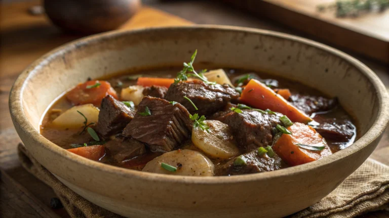 Joue de bœuf mijotée à l’ancienne - recette française