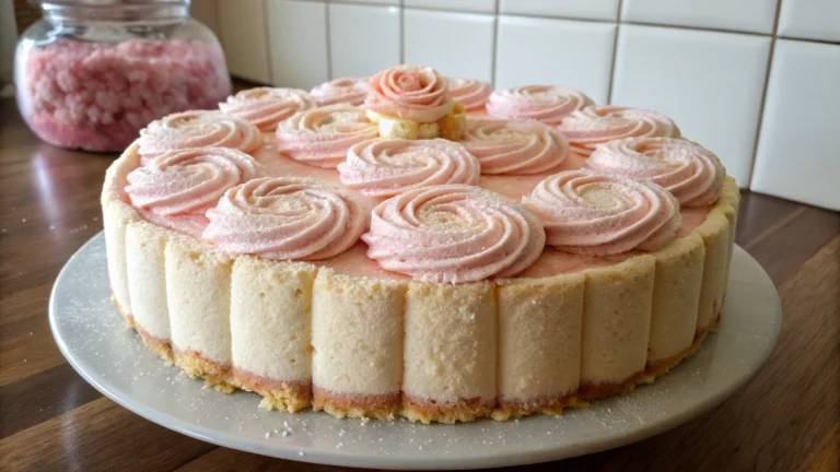 Moelleux aux Biscuits Roses de Reims - recette française