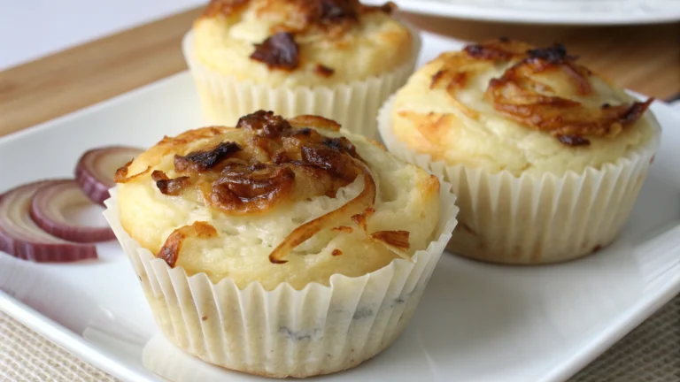 Muffins Salés au Reblochon et Oignons Fondants - recette française