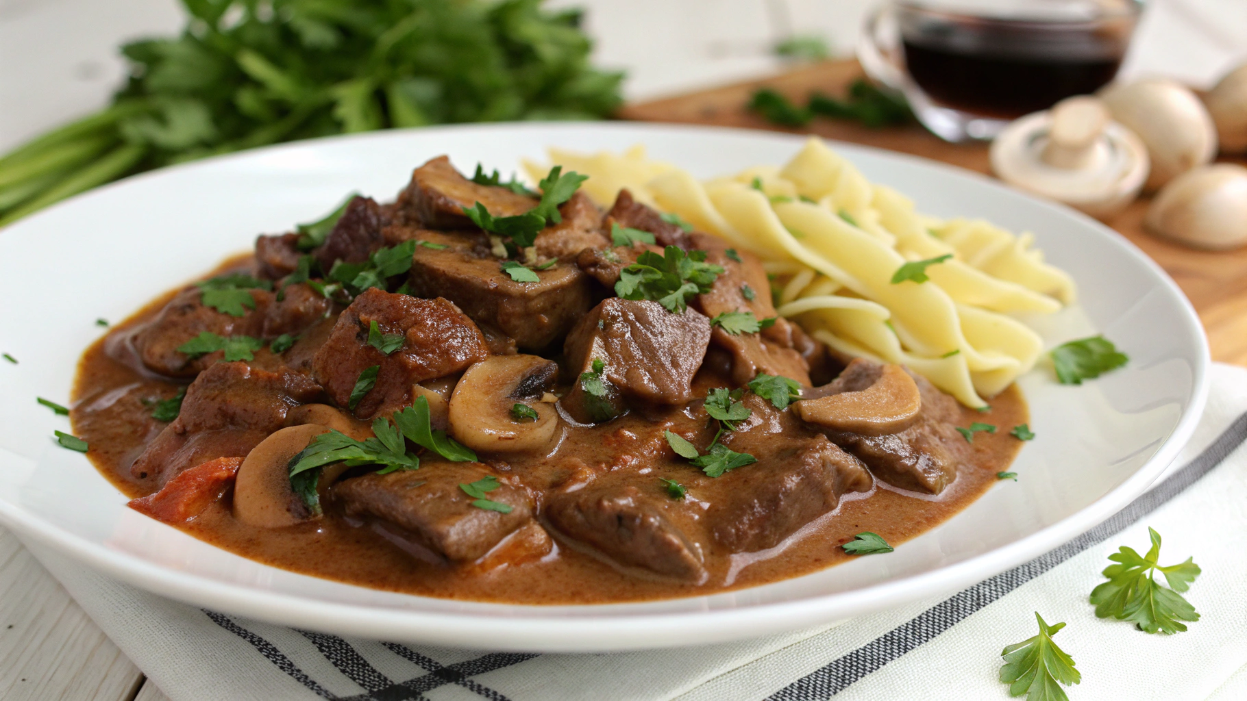 Bœuf Stroganoff - recette française