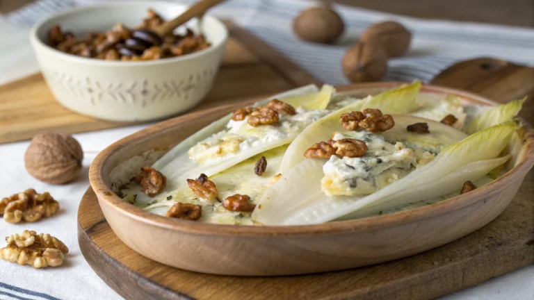 Gratin d’Endives au Roquefort et Noix - recette française