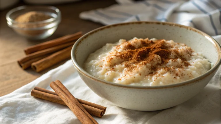 Riz au lait parfumé à la cannelle - recette française