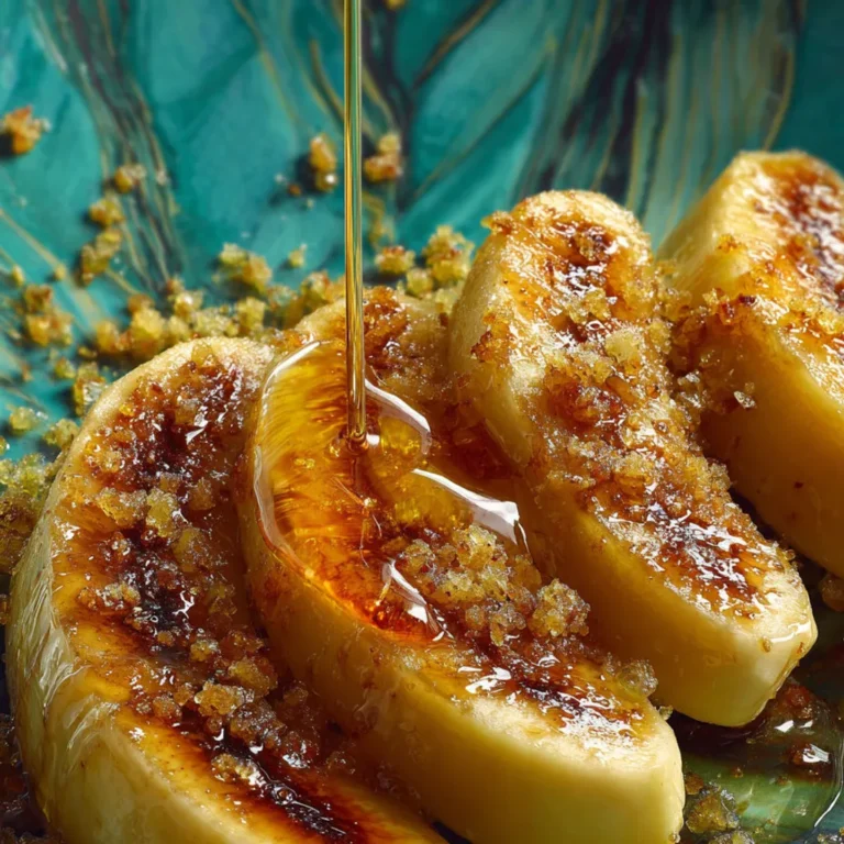 Bananes caramélisées au miel et à la vanille