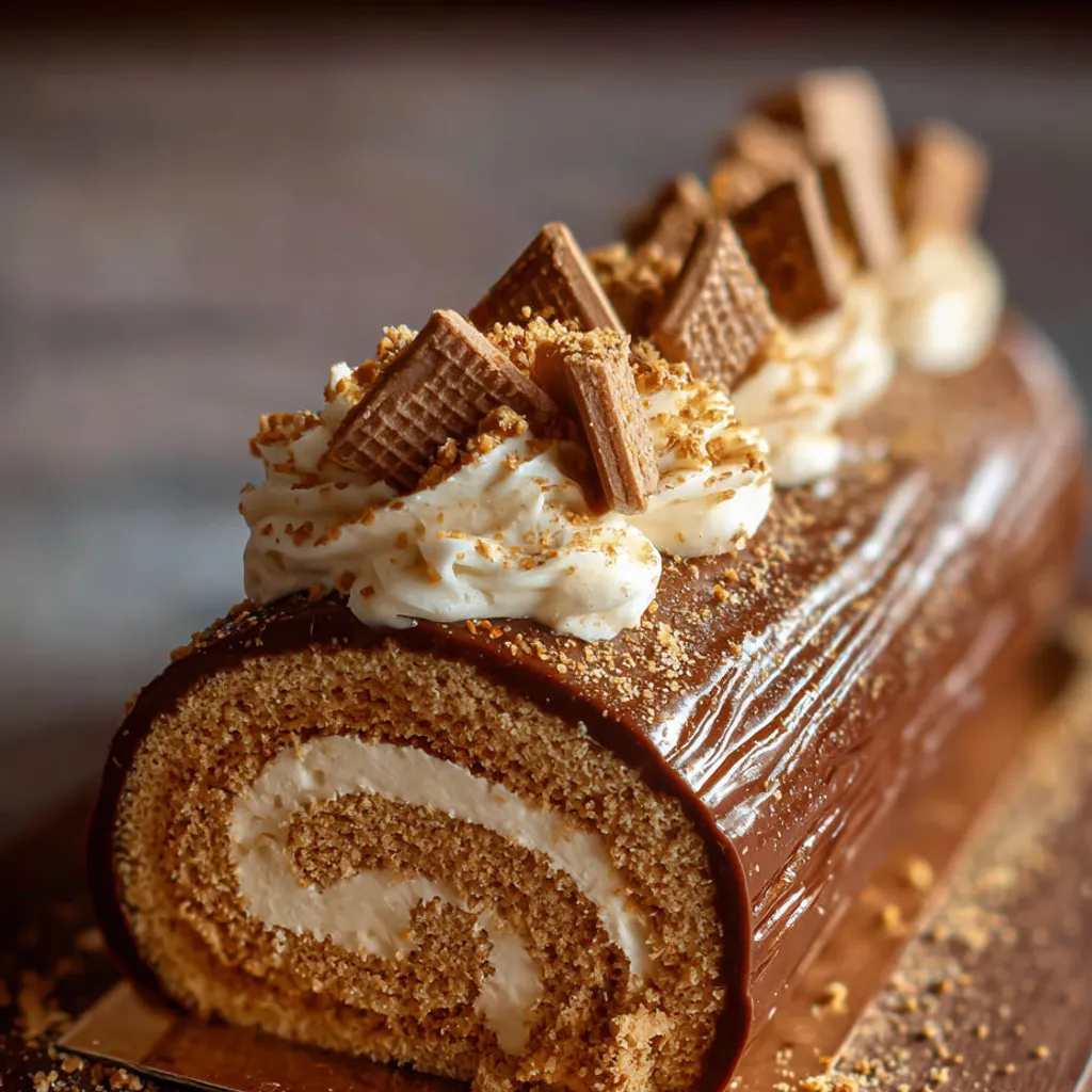 Bûche de Noël Spéculoos Mascarpone : Recette Gourmande Facile