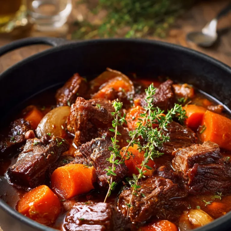 Bœuf braisé carottes: recette traditionnelle facile et savoureuse