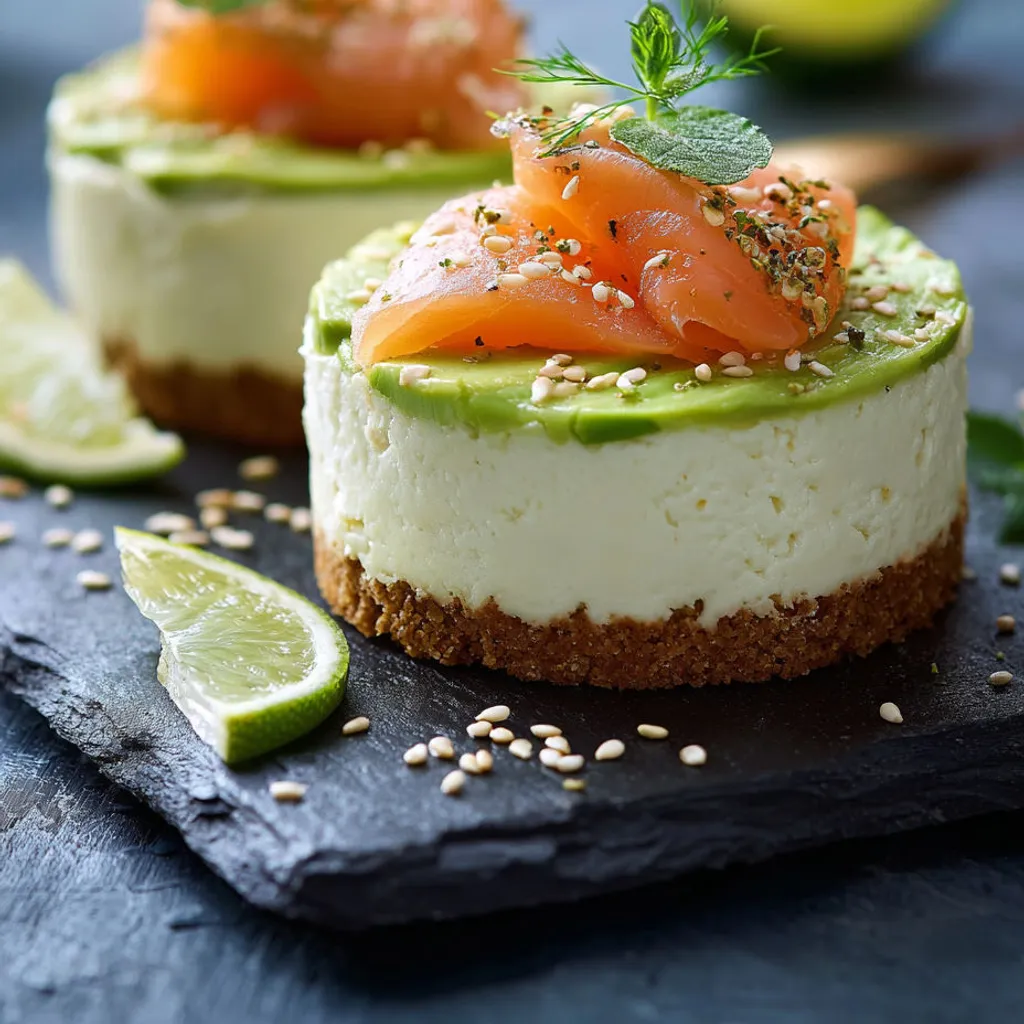 Cheesecake saumon avocat : recette chic et délicieuse
