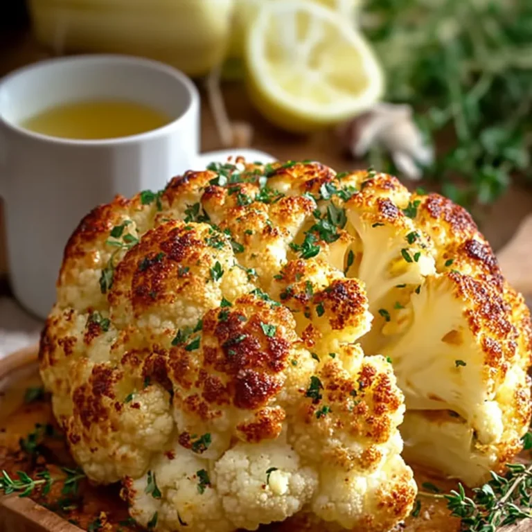 Chou-fleur rôti au beurre : Recette simple et savoureuse