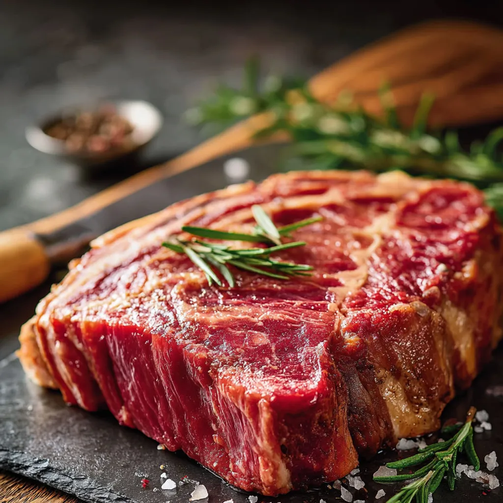 Côte de bœuf fondante rôtie au four: recette savoureuse