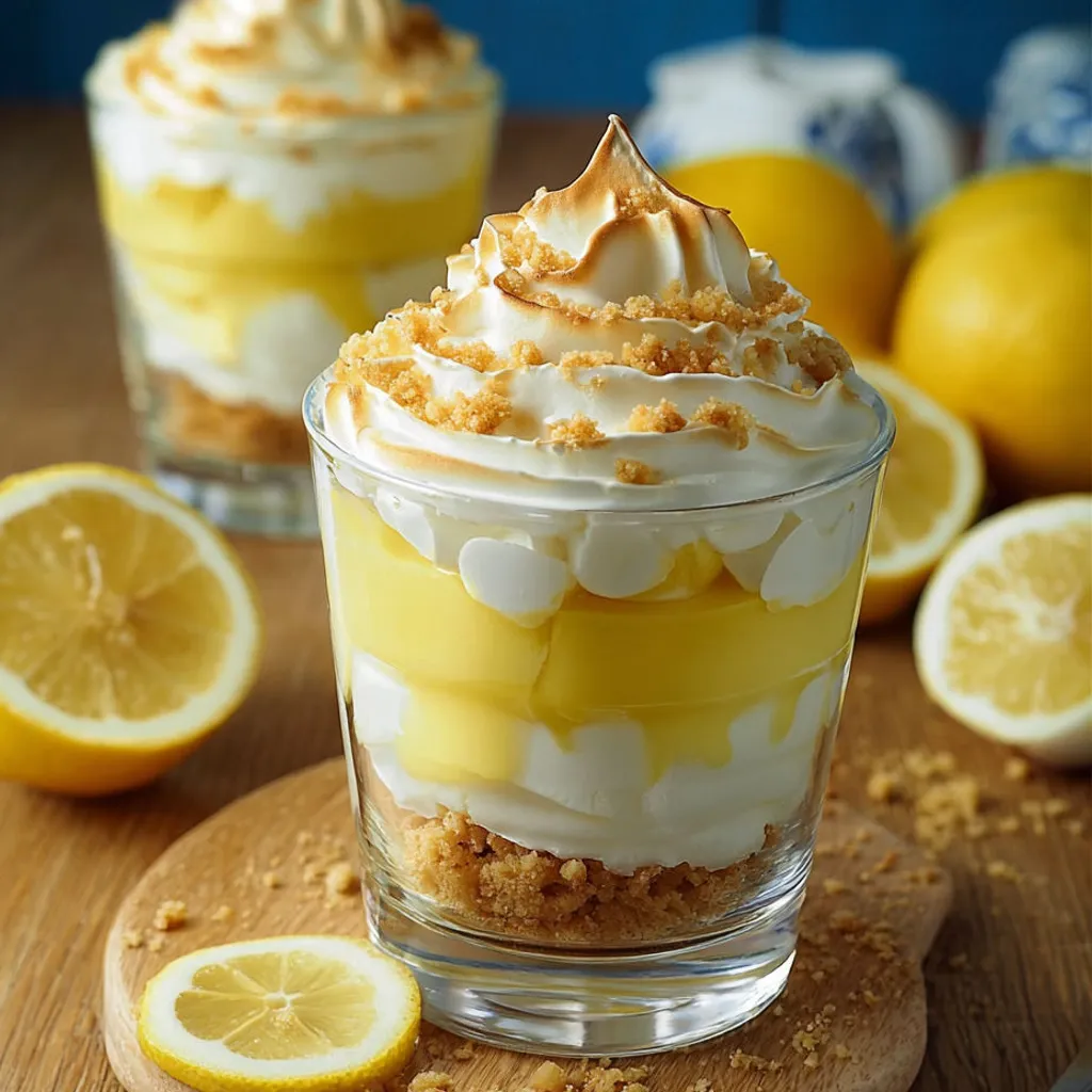 Délice Citronné: Recette Verrines Meringuées Facile et Élégante