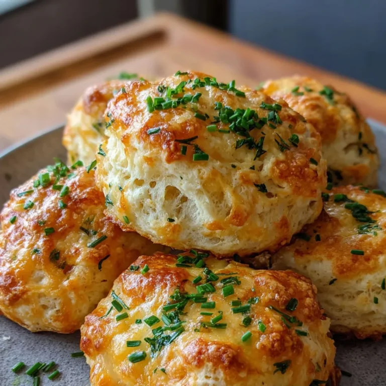 Délice croustillant: Scones au fromage et ciboulette en Airfryer