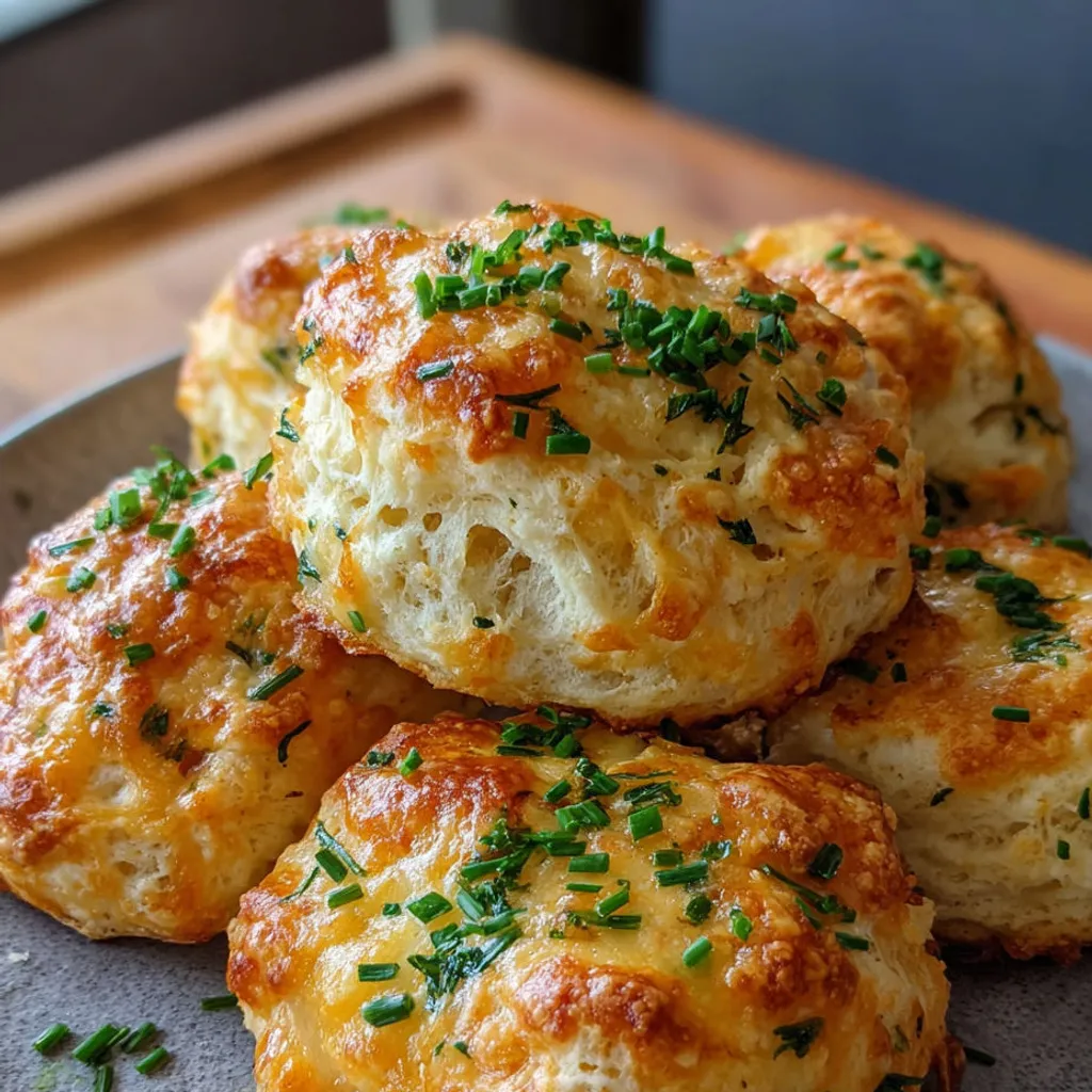 Délice croustillant: Scones au fromage et ciboulette en Airfryer