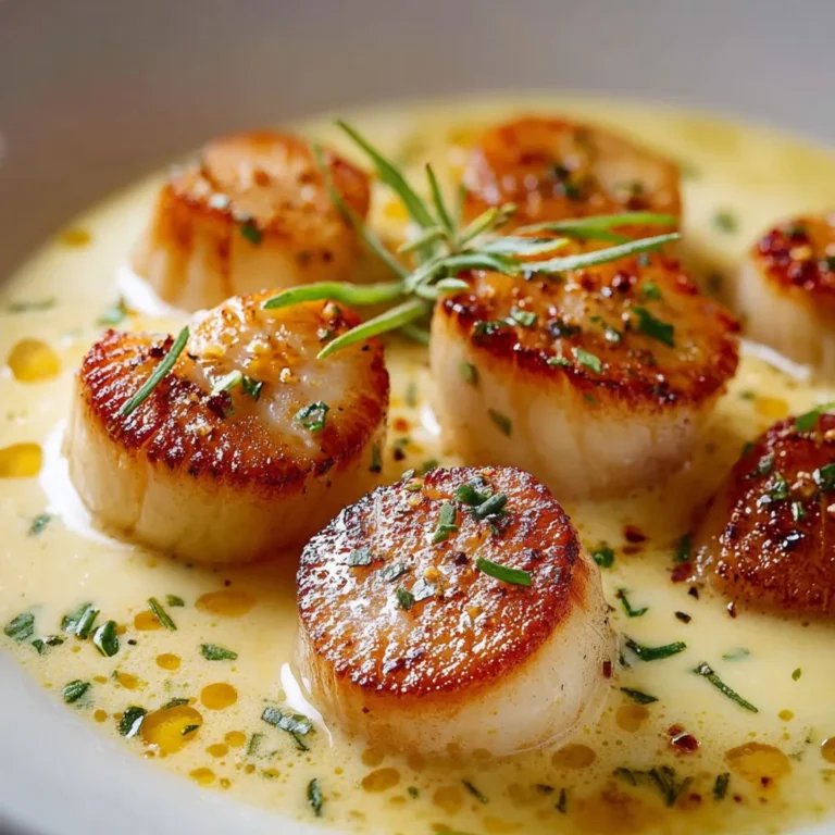 Délice de Noix de Saint-Jacques à la Crème