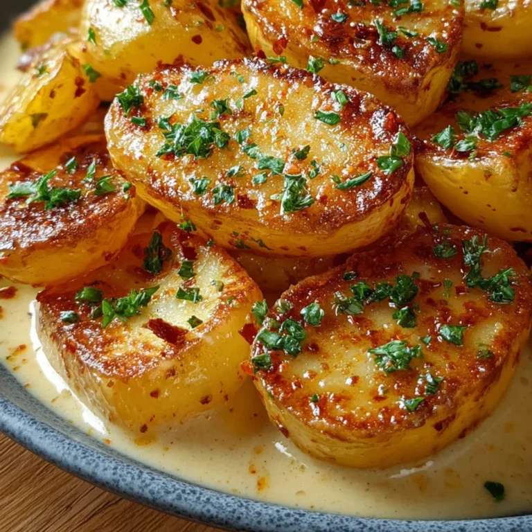 Délice de Pommes de Terre Grenaille en Sauce Crémeuse